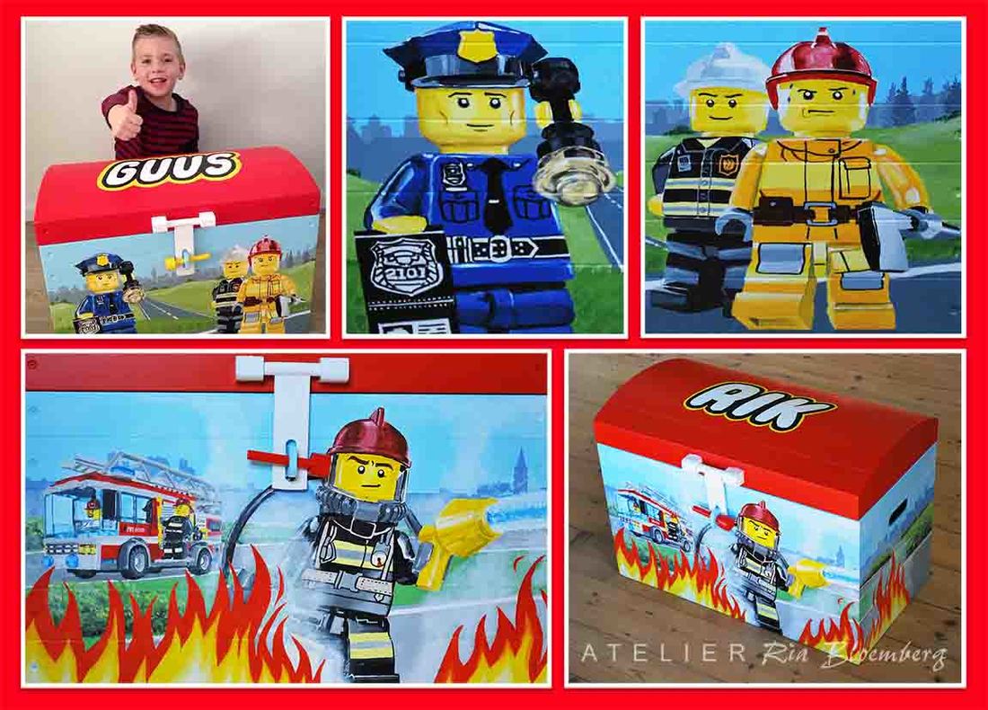Lego kist, speelgoedkist Lego, houten speelgoedkist, speelgoedkist met naam, toy box, Lego storage chest, Lego storage box, schatkist, beschilderde kist, kist met naam, gepersonaliseerde kist, personalized, opbergkist voor Lego, 